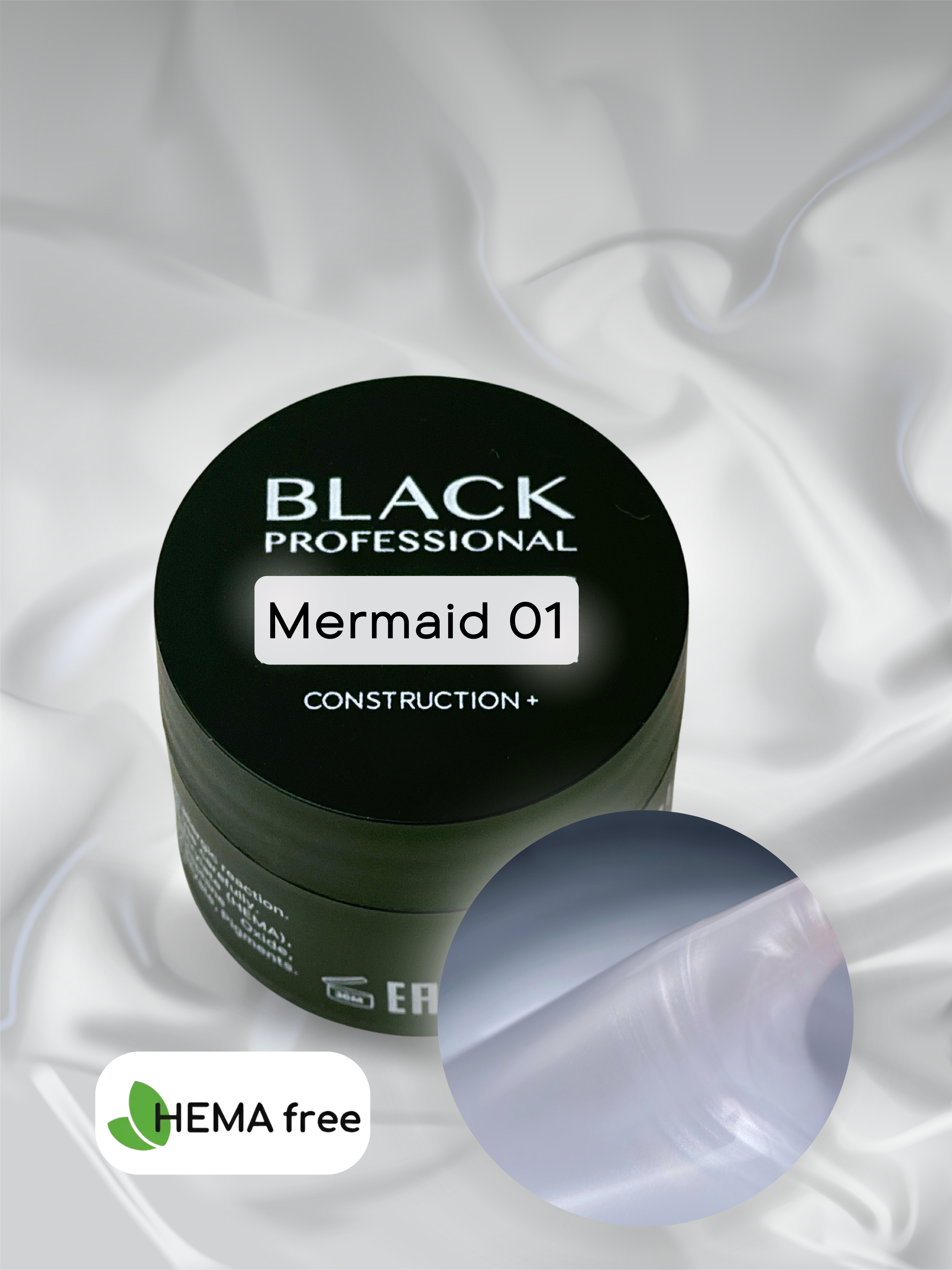 Gel Black Mermaid 01 Sans HEMA 15 ml