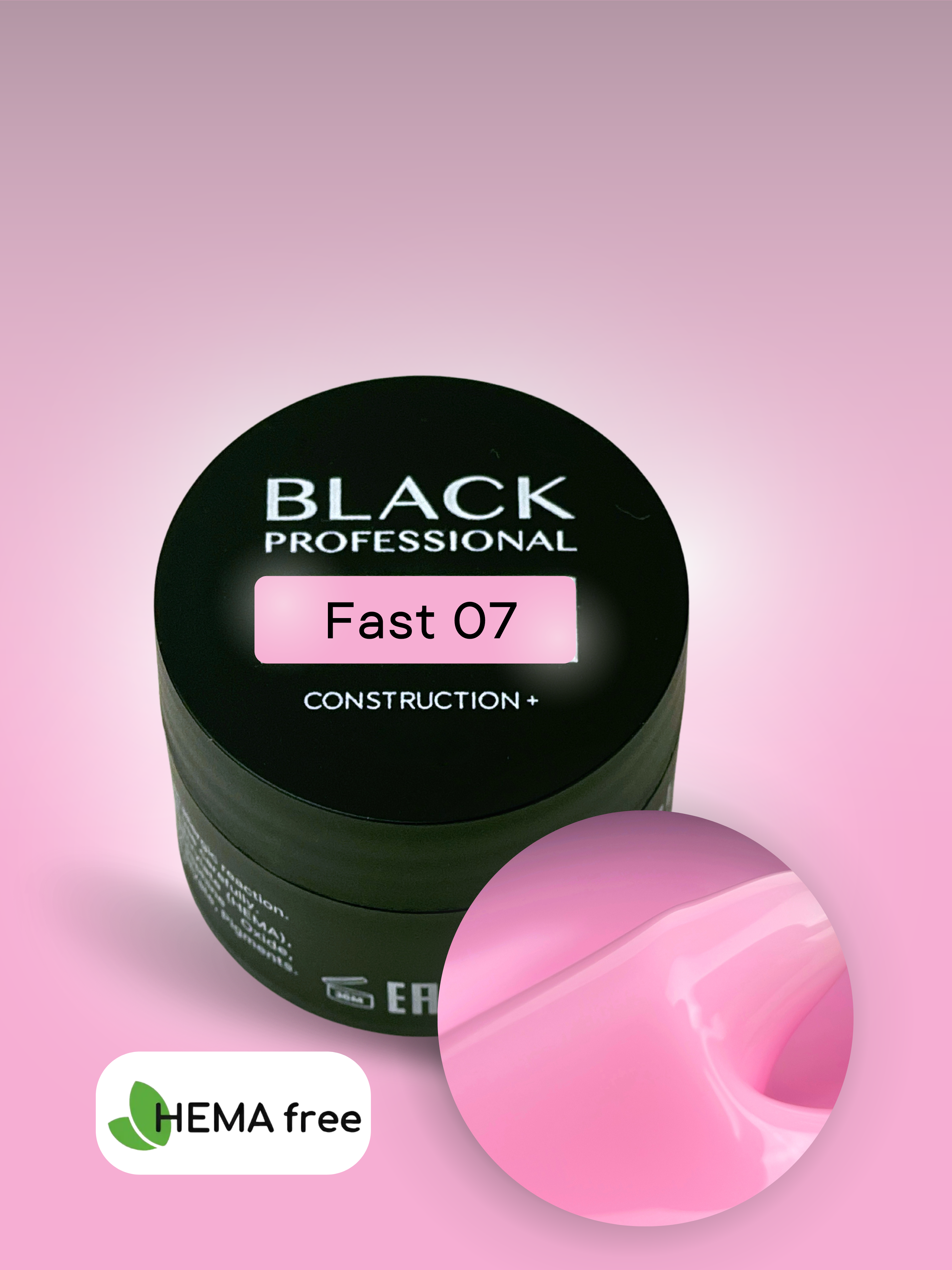 Gel Black Fast 07 Sans HEMA 15 ml