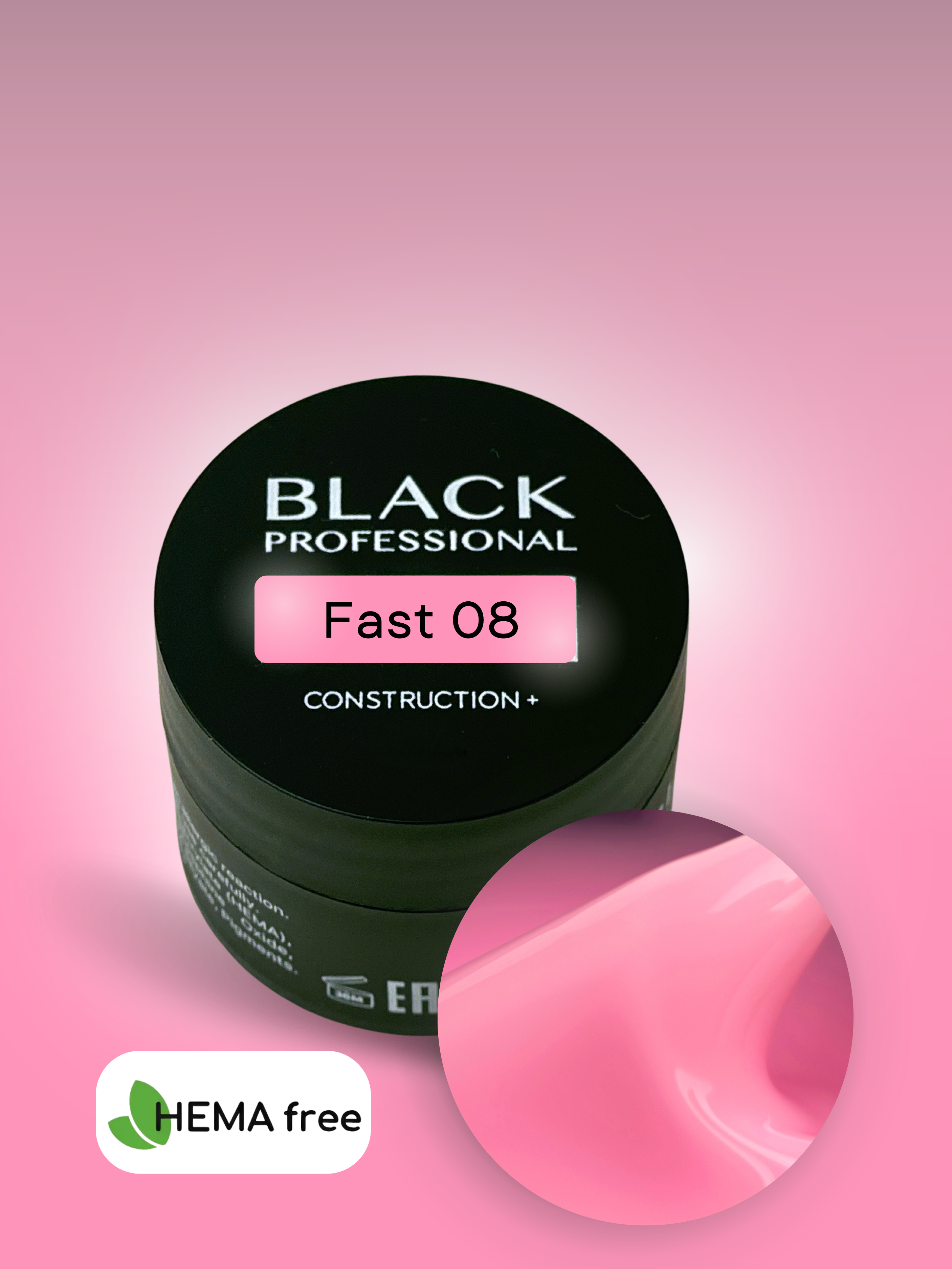 Gel Black Fast 08 Sans HEMA 15 ml