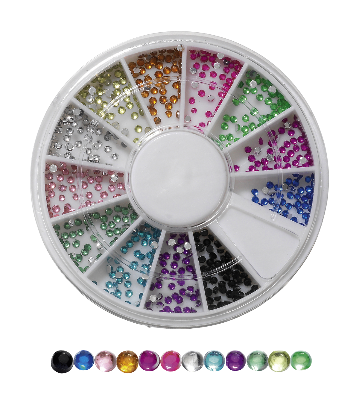 Carroussel  strass colorés -  jewels pour ongles -  X600